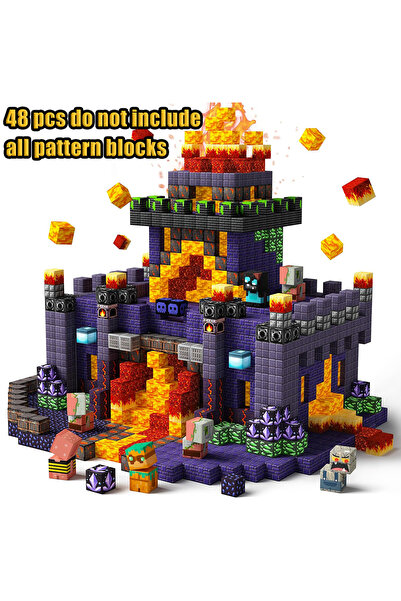 Choice 48pcs Lava New Magnetic Building Blocks Mine World Magnetic Cozy Fores...