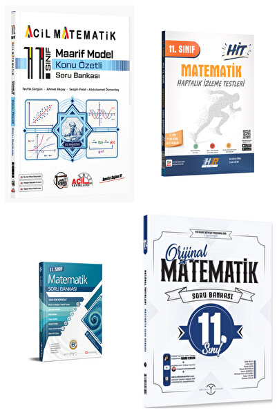 Bilgi Sarmal Yayınları Acil 11. Sınıf Maarif Matematik KASB Hız ve Renk Sarma...