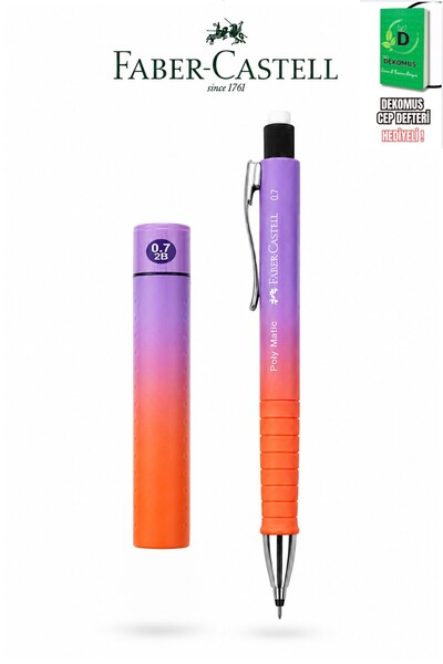 Faber Castell قلم فابر كاستل بولي ماتيك الأصلي باللون البرتقالي متعدد الاستخد...