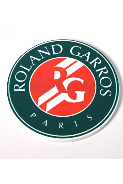 NO BRAND Στρογγυλό σουβέρ Roland Garros τουρνουά τέννις τυπωμένο σε βάση 85mm...