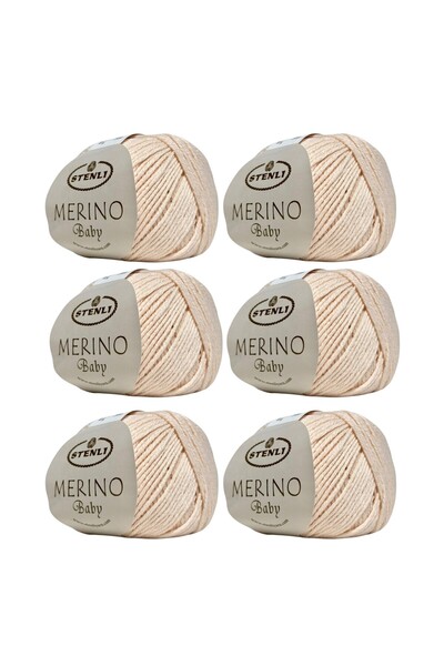 Stenli Merino Baby - fir de tricotat x 6 buc.