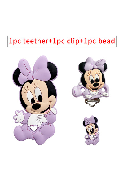 Choice 3pcs 11 3pcs/set Silicone Cartoon Teether Nipple Clip Beads DIY Pacifi...