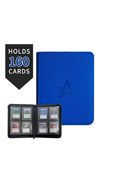 Choice Blue TopLoader 4-Pocket Card Binder (160 Cards) – Black/ Industrial-st...