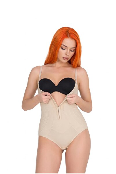 cotonhause Kadın Göğüs Altı Çıtçıtlı Ten Body Korse C5T0N19