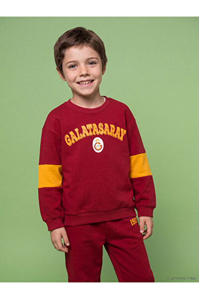 LC Waikiki Galatasaray Printed Boys' Thick Sweatshirt