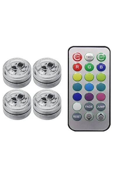 Choice 4 Lamp 1 Controller Wireless Adhesive LED Car Interior Ambient Light R...