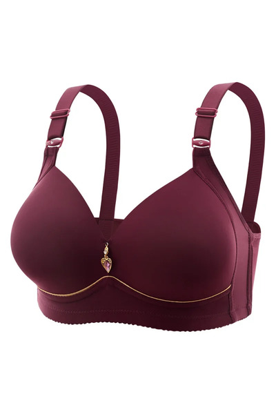 Choice 36-80 AFuchsia Mom Brassiere Without Steel Ring Breathable Gathered La...