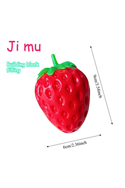 Choice 1PC Strawberry Soap Ball Squishy Soap Stress Ball Fidget Toy Crunchy S...