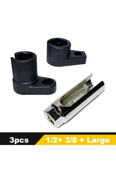 Choice 3pcs set A Oxygen Sensor Socket 22mm O2 Sensor Wrench Tools for 3/8 Dr...