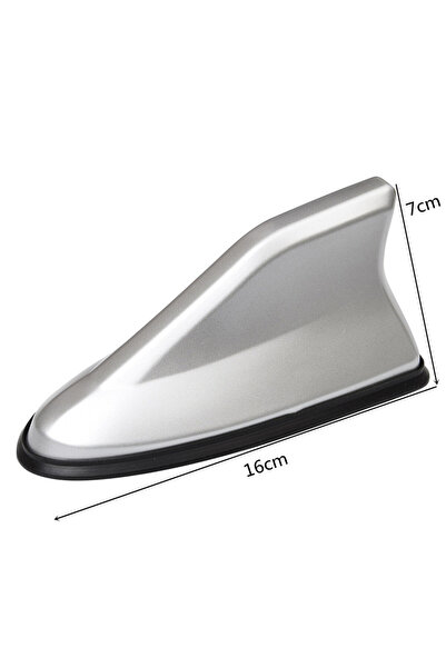 Choice A-silver Universal Carbon Fiber Look Car Roof Top Mount Shark Fin Aeri...