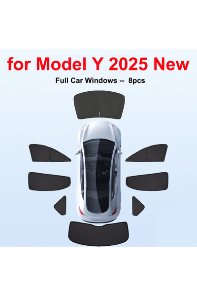 Choice Full 8PCS Set For Tesla Model Y Juniper 2025 2026 Launch Sun Shade Fro...