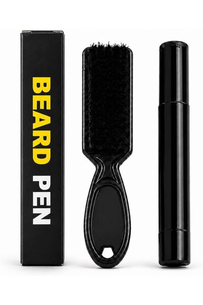 Generic Beard Filling Pen Set with Blending Brush, Precision Pencil for Filli...