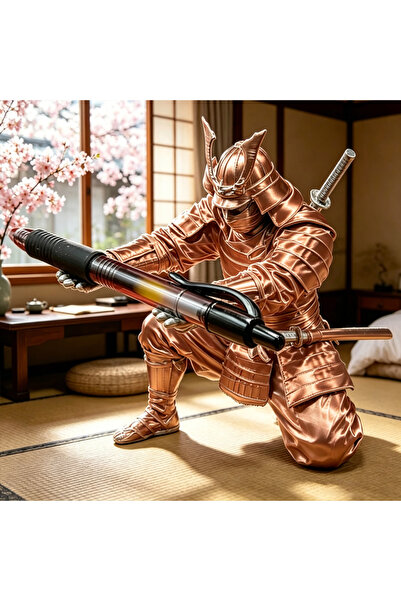 Choice copper Creative Samurai Pen Holder Japanese Warrior Pencil Rack 3D Pri...