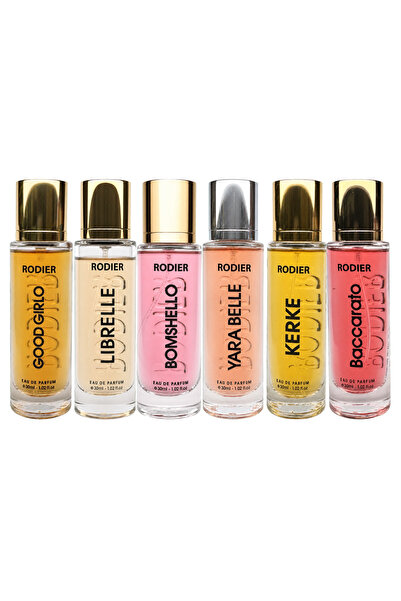Rodier After Dark Women's Perfume Gift Set, 6 x 30 ml, 180 ml Total