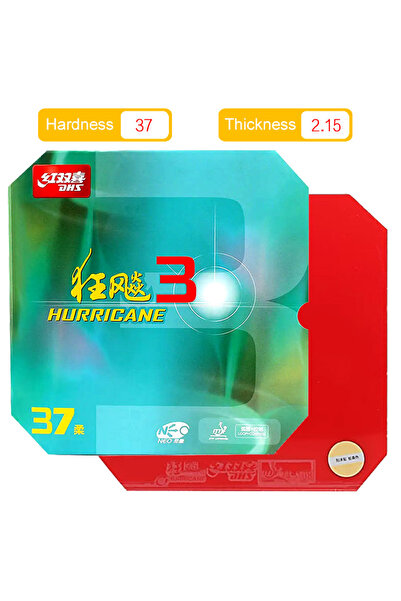 Choice Red-37-2.15mm DHS Neo Hurricane 3 Table Tennis Rubber Original Sticky ...