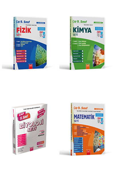 Çap Yayınları Çap 9. Sınıf Maarif Fizik Kimya Biyoloji Matematik Fasikül Seti...