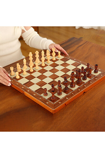 Choice 39cm 15.35inch Rosewood Luxury Chess Set with 2 Extra Queens – Chess G...