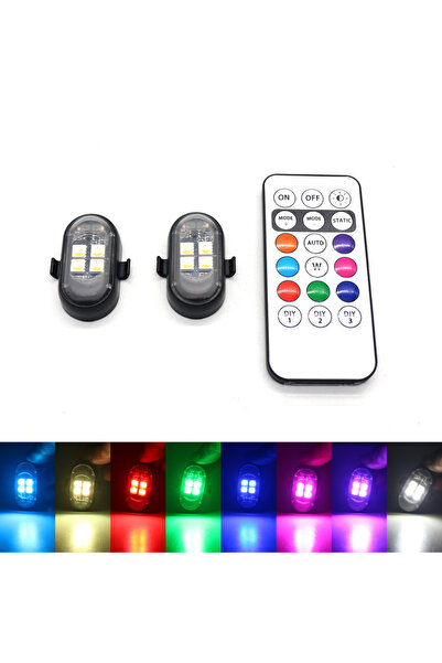 Choice RGB 2x RGB Car Interior Lights with Wireless Remote, Larger Battery & ...