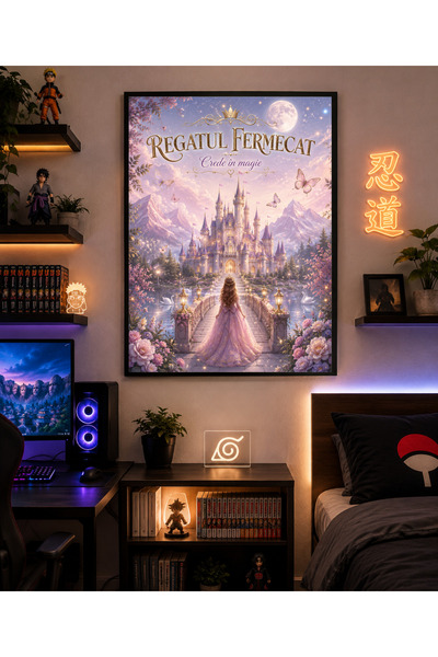 Miutic Print Studio Tablou decorativ pentru copii „Regatul Fermecat”, Tablou ...