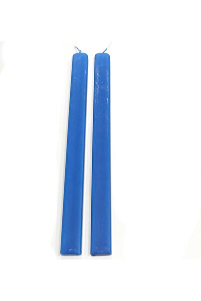 NO BRAND Λαμπάδα κερί παραλληλόγραμμη 40x3x1.1cm - Μπλέ