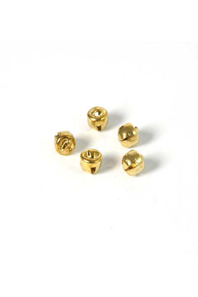 NO BRAND Κουδουνίστρα μικρή μεταλλική κρεμαστή 7x6mm/100 τεμαχια - Χρύσο