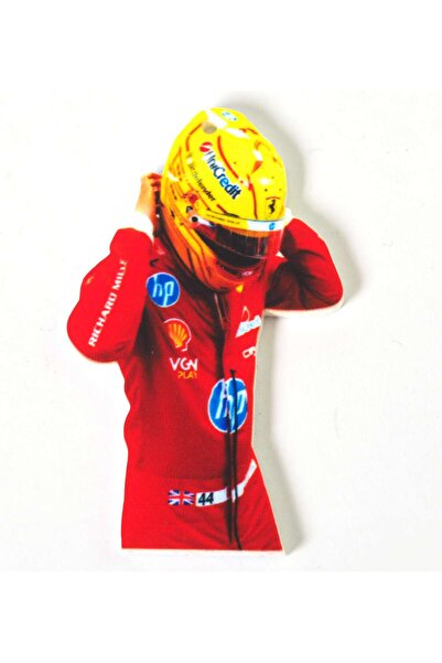 NO BRAND Lewis Hamilton 2025 Ferrari φιγούρα πολύχρωμο plexiglass κρεμαστό 59...
