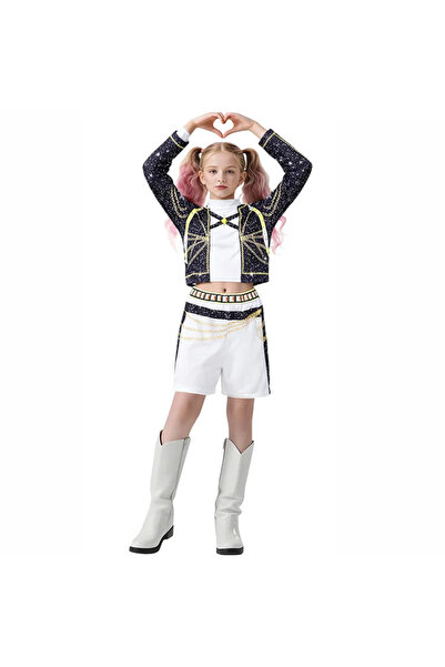 Choice 5T(Size 120) Black Girl clothing Sets Children Cartoon Cosplay Suits K...