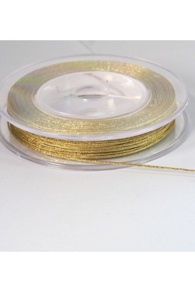 NO BRAND Κορδόνι Lurex μεταλλικό καίγεται κατάλληλο για πλέξιμο μακραμέ 1mm/κ...