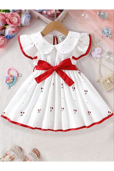 Choice 6-9M KJ3X5673A 2025 Summer New Girls Infant Floral Print Dress Breatha...