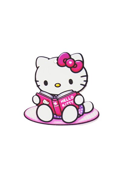 NO BRAND Hello Kitty φιγούρα με βιβλίο πολύχρωμο plexiglass κρεμαστό 50x49mm