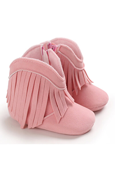 Choice 0-6 Months C-65 PINK Western Denim Baby Winter Boots, Fashion Warm Cas...