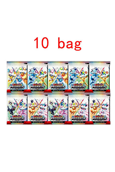 BANDAI 10 bag-B 360Pcs Pokemon Card Prismatic Evolutions PHANTASMAL FLAMES Sc...
