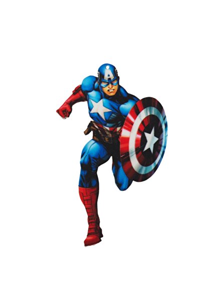 NO BRAND Captain America φιγούρα πολύχρωμο plexiglass κρεμαστό 72x45mm