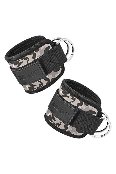 Aolikes 1Pair Camo Adjustable Padded Ankle Wrist Cuffs Padded Straps D-Ring G...