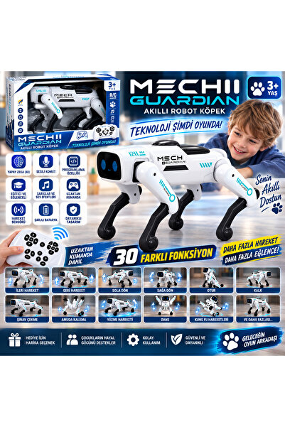 TRUST STORE Mechi Yapay Zeka Robot Köpek 30 Fonksiyonlu 2.4GHz Kumandalı Akıl...