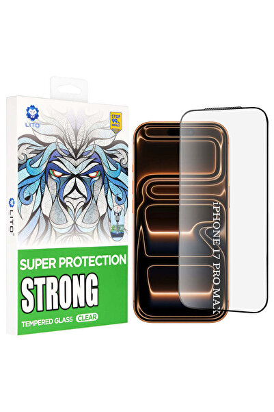 Lito Folie de protecție pentru iPhone 17 Pro Max, D+ Max Strong - negru