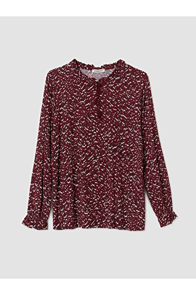 LC Waikiki Lcw Grace Crew Neck Patterned Blouse