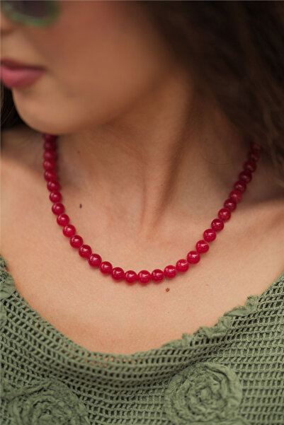 Miss Boheme Red Agate Necklace