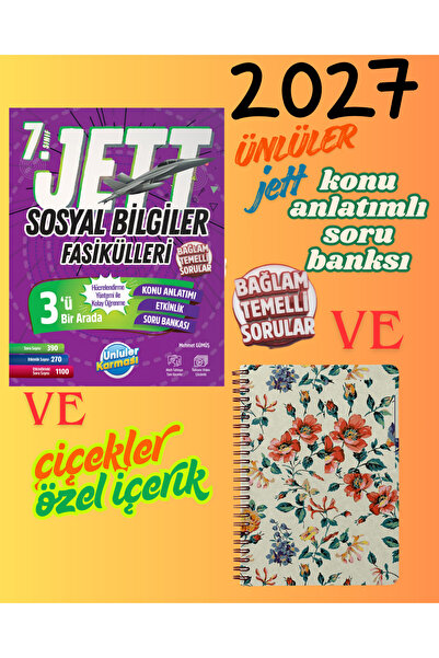 Ünlüler Karması 2026 2027 JETT Fasikülleri 7. SINIF SOSYAL BİGİLER FASİKÜL KO...