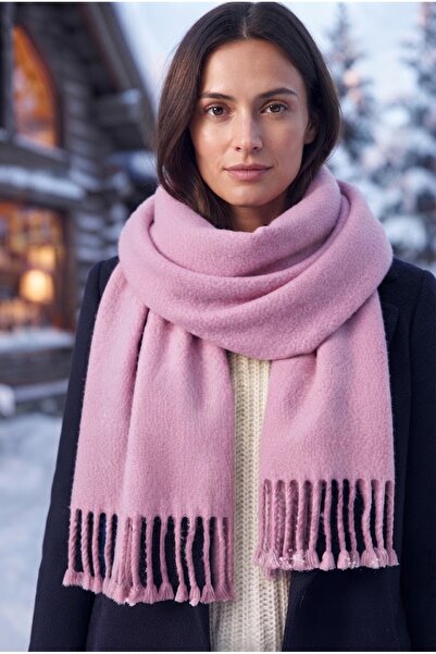 Belifanti Collection Puffy Soft Textured Thick Tasseled Women's Scarf Oversiz...