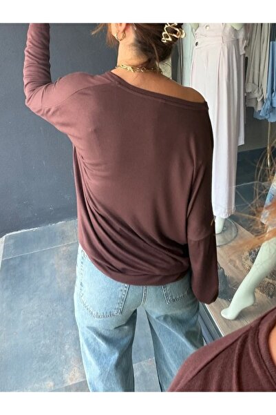 MİRVE BUTİK V-Neck Yumoş Merserized Bluz