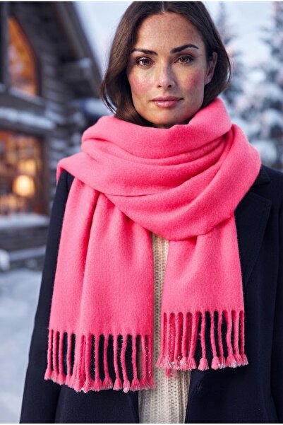 Belifanti Collection Puffy Soft Textured Thick Tasseled Women's Scarf Oversiz...