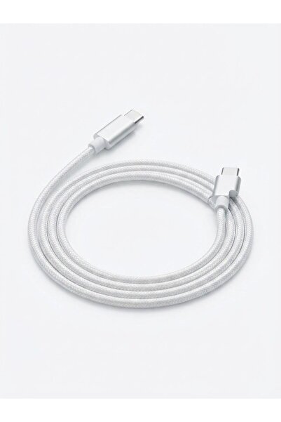 Type-C to Type-C 2m 60W Hızlı Şarj Kablosu - Dayanıklı Örgülü Kablo