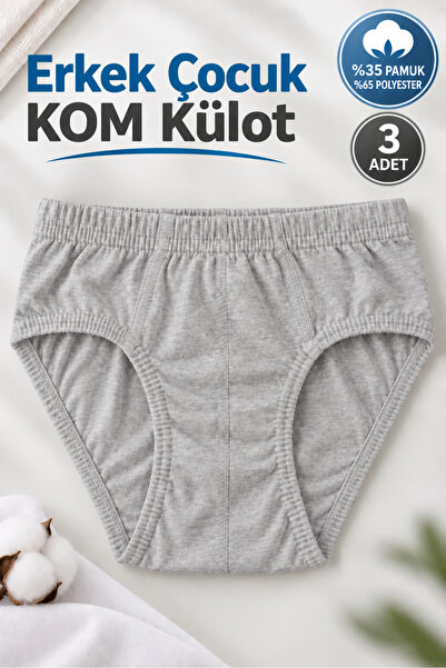 Alıç Boy's Kom Underpants 35% Cotton 65% Polyester 0037 (Seher Authorized Sel...