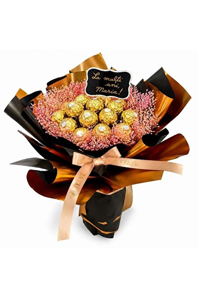 velve Delice women's bouquet "Happy Birthday, Maria!", 19 Ferrero Rocher pral...