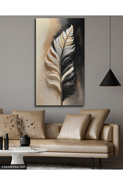 Evinemoda Yaprak Tek Parça Kanvas - Canvas Tablo