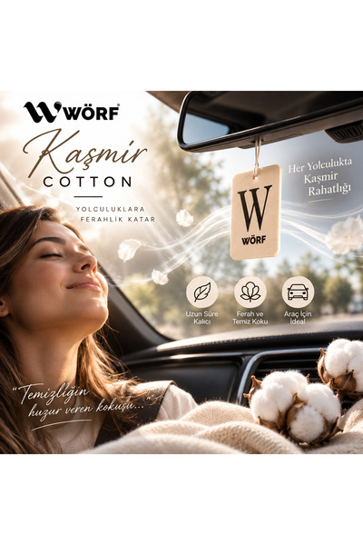 WÖRF Kaşmir Cotton Oto Kokusu – Asma Karton Araç İçi Koku
