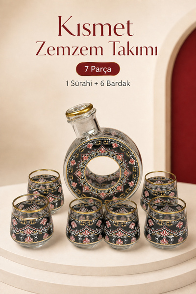 İlkbenaldim 7 Parça Zemzem Takımı – 8 Farklı Model