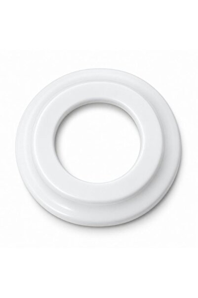 GÜMRÜK BEY Porcelain Single Frame White – for Round Wall Socket and Switch