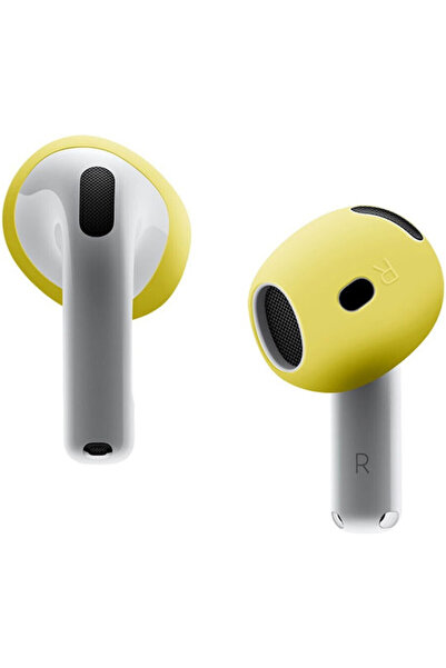 OEM Καλύμματα σιλικόνης σε κίτρινο χρώμα για Apple AirPods 4